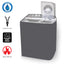 Twin Tub Waterproof Washing Machine Cover (Grey Color - All Sizes Available)