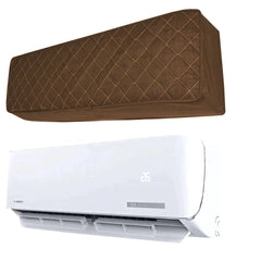 Quilted AC Cover - (Inner + Outer Unit Set) - Copper Brown