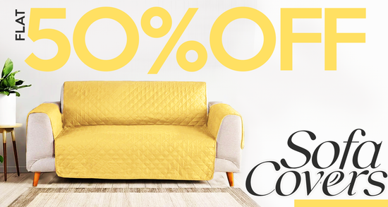 Waterproof Sofa Cover Beige Color 50% Off