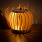 Handcrafted Wooden Round Table Lamp