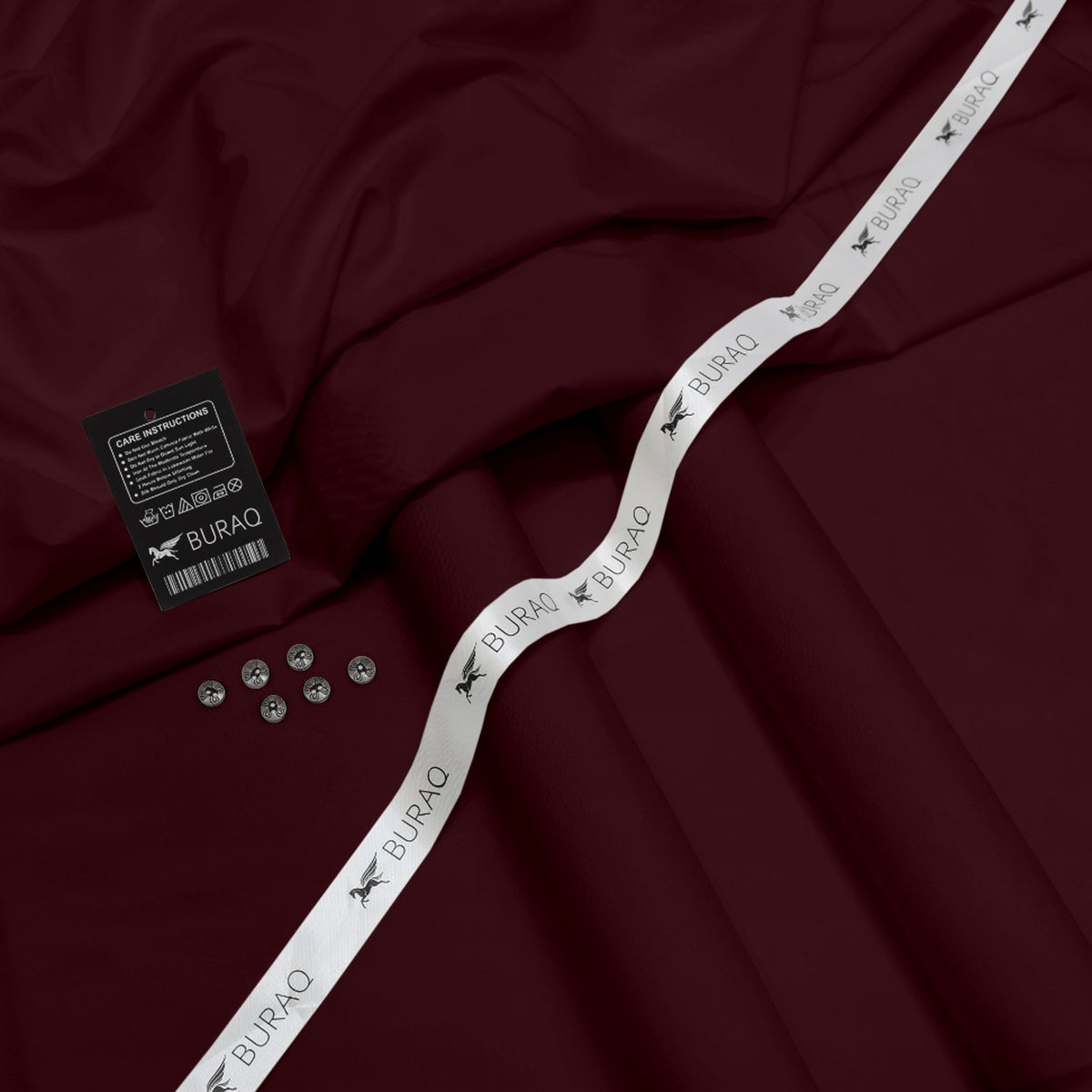 Men's Four Season Wash n' Wear Unstitched - Mahroon
