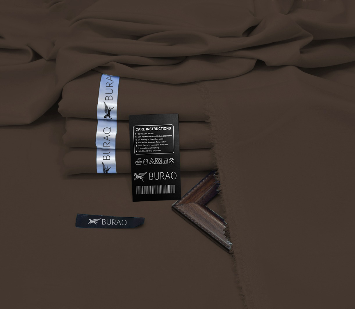 Premium Men's Wash n' Wear Unstitched - Chocolate Brown