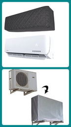 Quilted AC Cover - (Inner + Outer Unit Set) - Grey