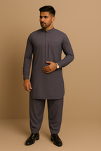 Premium Men's Wash n' Wear Unstitched - Royal Indigo