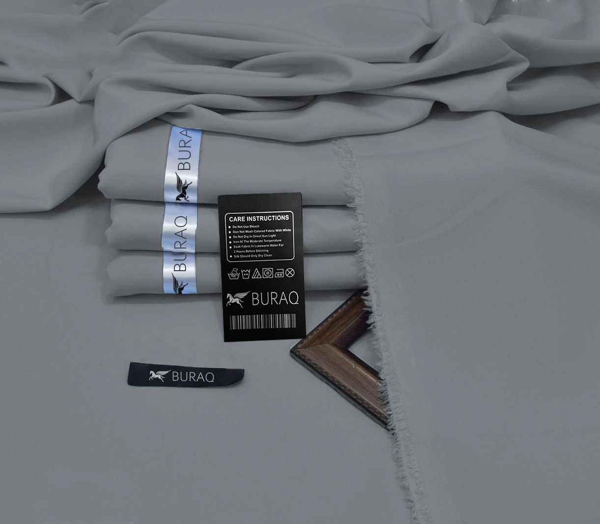 Premium Men's Wash n' Wear Unstitched - Silver Grey