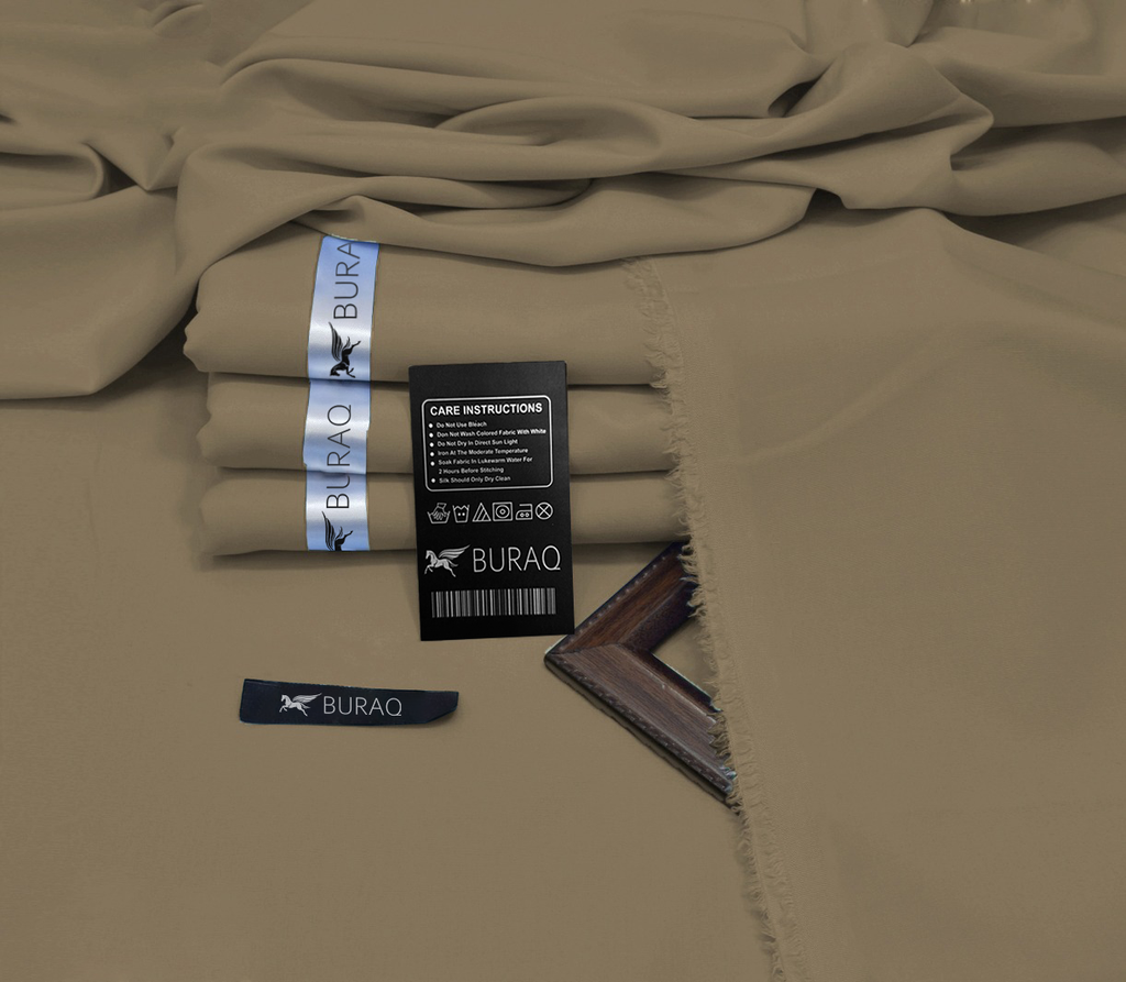 Premium Men's Wash n' Wear Unstitched - Khaki