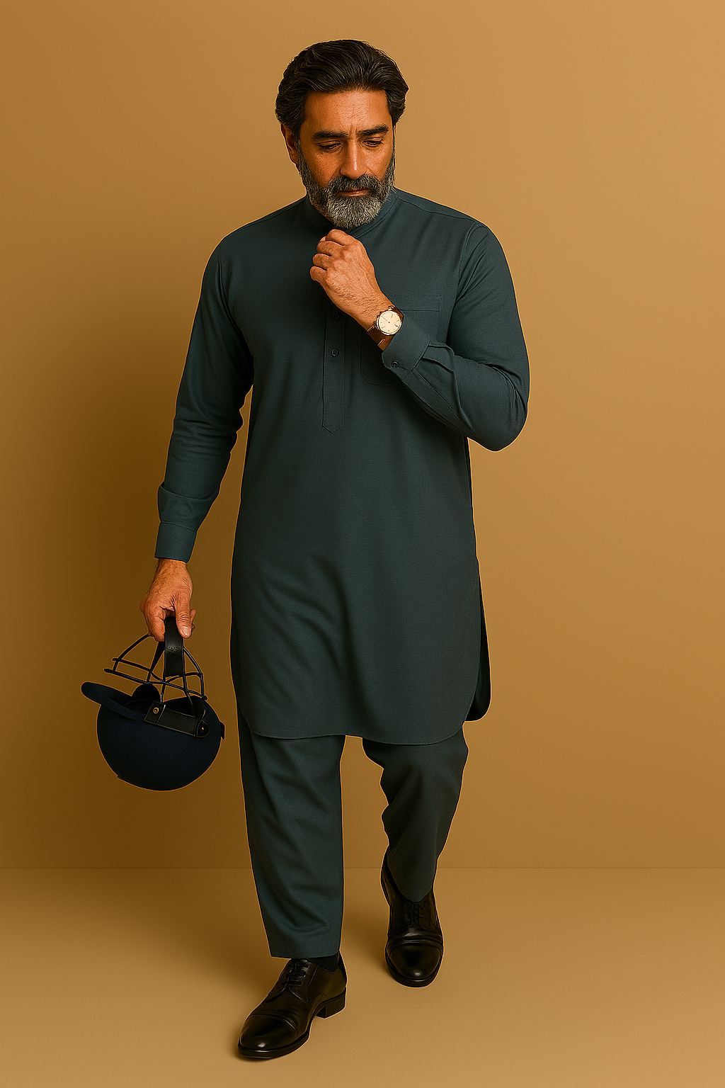 Premium Men's Wash n' Wear Unstitched - Zinc