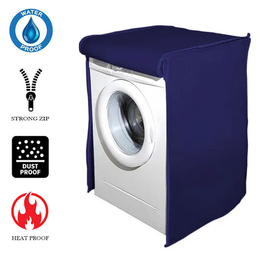 Waterproof Front Loaded Washing Machine Cover (Blue Color - All Sizes Available)