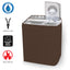 Twin Tub Waterproof Washing Machine Cover (Brown Color - All Sizes Available)