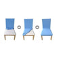 Fitted Style Cotton Jersey Chair Cover – Blue