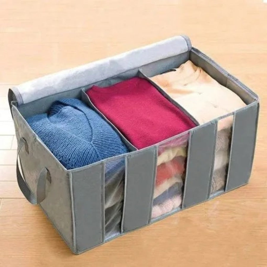 3 Compartment Storage Organizer / Clothes Storage Bag Secondary image