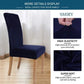 Fitted Style Cotton Jersey Chair Cover – Blue