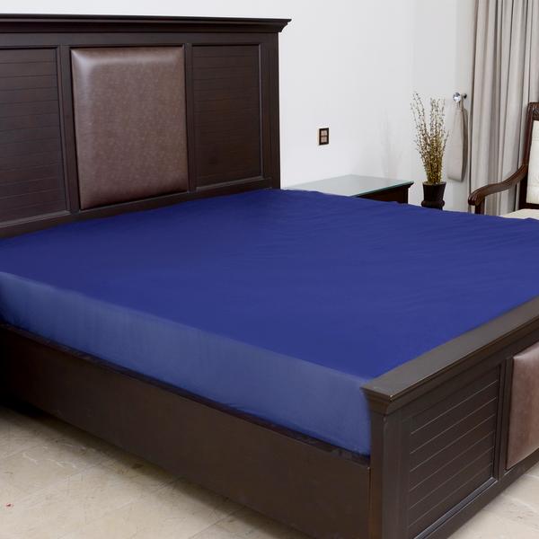 Terry Waterproof Mattress Cover - Blue Main image