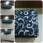 Printed Quilted AC Cover - (Thumbs) - Black
