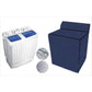 Twin Tub Waterproof Washing Machine Cover (Blue Color - All Sizes Available)