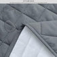 Cotton Quilted Waterproof Mattress Cover - Grey