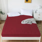 Cotton Quilted Waterproof Mattress Cover - Maroon