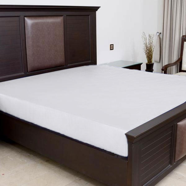 Terry Waterproof Mattress Cover - White Main image